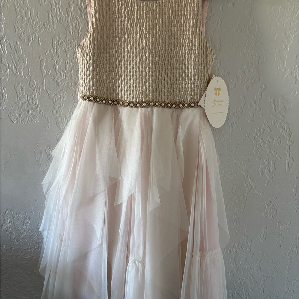 American Princess Cream and Pink Layered Dress